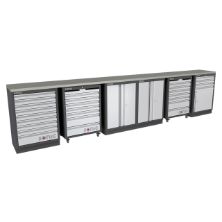 Sonic MSS 26/34 mit 27 Schubladen mit Holz-Arbeitsplatte