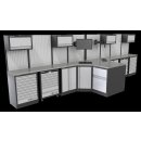Sonic MSS 26/34 mit 32 Schubladen mit Holz-Arbeitsplatte