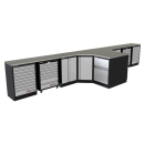 Sonic MSS 26/34 mit 32 Schubladen mit Holz-Arbeitsplatte