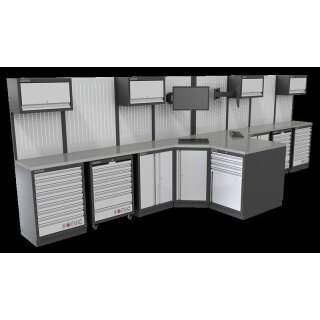 Sonic MSS 26/34 mit 40 Schubladen mit Holz-Arbeitsplatte