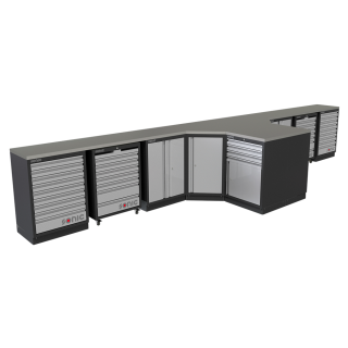 Sonic MSS 26/34 mit 40 Schubladen mit Holz-Arbeitsplatte