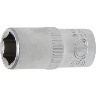 BGS technic Steckschlüssel-Einsatz Sechskant | Antrieb Innenvierkant 6,3 mm (1/4") | SW 8 mm
