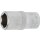 BGS technic Steckschlüssel-Einsatz Sechskant | Antrieb Innenvierkant 6,3 mm (1/4") | SW 9 mm