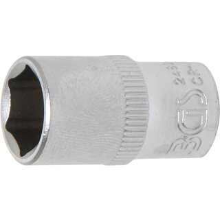 BGS technic Steckschlüssel-Einsatz Sechskant | Antrieb Innenvierkant 6,3 mm (1/4") | SW 10 mm