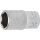 BGS technic Steckschlüssel-Einsatz Sechskant | Antrieb Innenvierkant 6,3 mm (1/4") | SW 10 mm