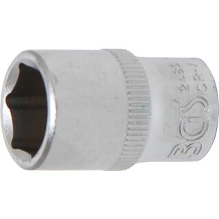 BGS technic Steckschlüssel-Einsatz Sechskant | Antrieb Innenvierkant 6,3 mm (1/4") | SW 11 mm