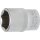 BGS technic Steckschlüssel-Einsatz Sechskant | Antrieb Innenvierkant 6,3 mm (1/4") | SW 12 mm