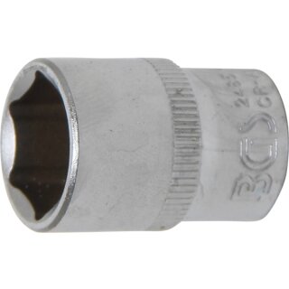 BGS technic Steckschlüssel-Einsatz Sechskant | Antrieb Innenvierkant 6,3 mm (1/4") | SW 13 mm