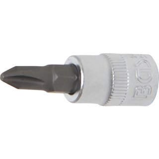 BGS technic Bit-Einsatz | Antrieb Innenvierkant 6,3 mm (1/4") | Kreuzschlitz PH2