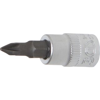 BGS technic Bit-Einsatz | Antrieb Innenvierkant 6,3 mm (1/4") | Kreuzschlitz PZ1