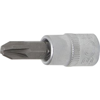 BGS technic Bit-Einsatz | Antrieb Innenvierkant 6,3 mm (1/4") | Kreuzschlitz PZ3