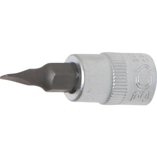 BGS technic Bit-Einsatz | Antrieb Innenvierkant 6,3 mm (1/4") | Schlitz 4 mm
