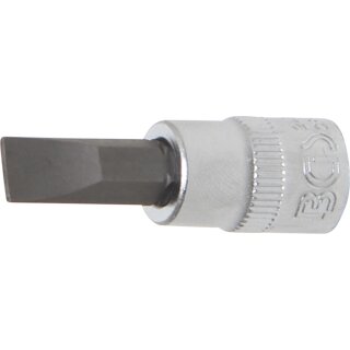 BGS technic Bit-Einsatz | Antrieb Innenvierkant 6,3 mm (1/4") | Schlitz 7 mm