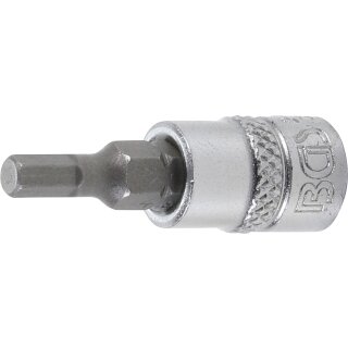 BGS technic Bit-Einsatz | Antrieb Innenvierkant 6,3 mm (1/4") | Innensechskant 4 mm