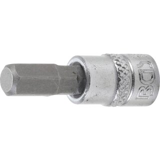 BGS technic Bit-Einsatz | Antrieb Innenvierkant 6,3 mm (1/4") | Innensechskant 7 mm