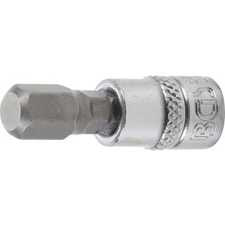 BGS technic Bit-Einsatz | Antrieb Innenvierkant 6,3 mm (1/4") | Innensechskant 8 mm