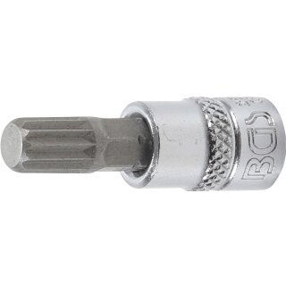 BGS technic Bit-Einsatz | Antrieb Innenvierkant 6,3 mm (1/4") | Innenvielzahn (für XZN) M8