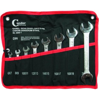 Condor Gabelschlüssel-Satz, 8-tlg., 6-22 mm