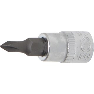 BGS technic Bit-Einsatz | Antrieb Innenvierkant 6,3 mm (1/4") | Kreuzschlitz PH0