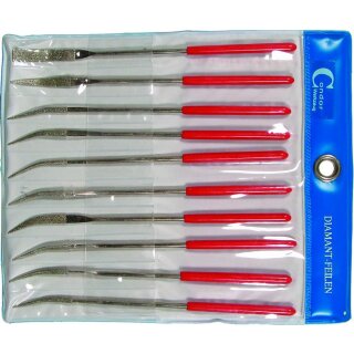 Condor Diamantfeilen-Satz, gebogen, 10-tlg., 3x140 mm