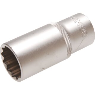 BGS technic Steckschlüssel-Einsatz für Diesel-Einspritzdüsen | Antrieb Innenvierkant 12,5 mm (1/2") | SW 27 mm