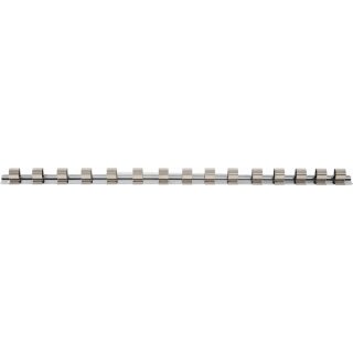 BGS technic Aufsteckschiene mit 15 Clips | 12,5 mm (1/2")
