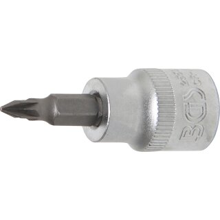 BGS technic Bit-Einsatz | Antrieb Innenvierkant 10 mm (3/8") | Kreuzschlitz PZ1