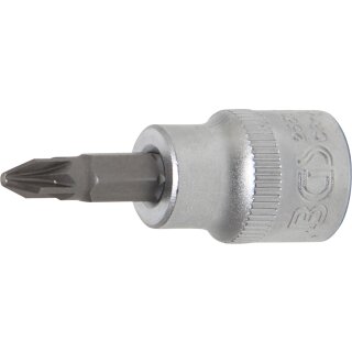 BGS technic Bit-Einsatz | Antrieb Innenvierkant 10 mm (3/8") | Kreuzschlitz PZ2