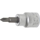 BGS technic Bit-Einsatz | Antrieb Innenvierkant 10 mm (3/8") | Kreuzschlitz PH1