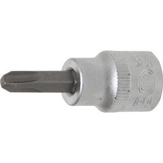 BGS technic Bit-Einsatz | Antrieb Innenvierkant 10 mm (3/8") | Kreuzschlitz PH3
