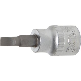 BGS technic Bit-Einsatz | Antrieb Innenvierkant 10 mm (3/8") | Schlitz 5,5