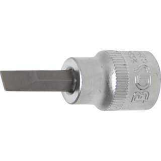 BGS technic Bit-Einsatz | Antrieb Innenvierkant 10 mm (3/8") | Schlitz 7