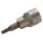 BGS technic Bit-Einsatz | Antrieb Innenvierkant 10 mm (3/8") | T-Profil (für Torx) mit Bohrung T20