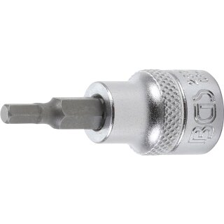 BGS technic Bit-Einsatz | Antrieb Innenvierkant 10 mm (3/8") | Innensechskant 4 mm
