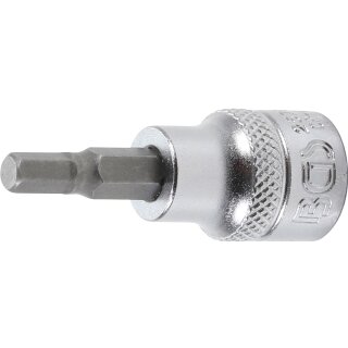 BGS technic Bit-Einsatz | Antrieb Innenvierkant 10 mm (3/8") | Innensechskant 5 mm