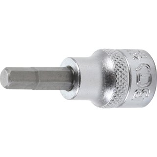 BGS technic Bit-Einsatz | Antrieb Innenvierkant 10 mm (3/8") | Innensechskant 6 mm
