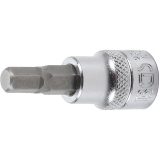 BGS technic Bit-Einsatz | Antrieb Innenvierkant 10 mm (3/8") | Innensechskant 7 mm