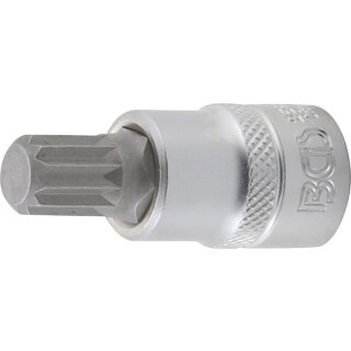 BGS technic Bit-Einsatz | Antrieb Innenvierkant 10 mm (3/8") | Innenvielzahn (für XZN) M12