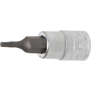 BGS technic Bit-Einsatz | Antrieb Innenvierkant 6,3 mm (1/4") | T-Profil (für Torx) T8