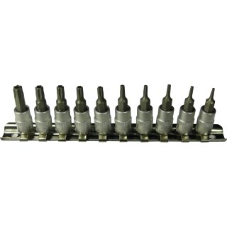 Condor Bit-Stecknüsse, 10-tlg., 1/4", T-Profil SLB T7-40