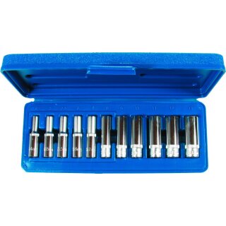 Condor Steckschlüssel-Einsätze, 11-tlg., 1/4", tief, 6-kant 4-13 mm