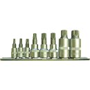 Condor Bit-Stecknüsse, 8-tlg., 1/4+3/8+1/2",...
