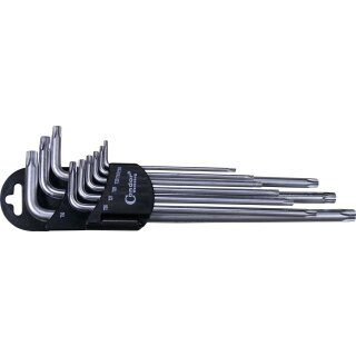 Condor Winkelschlüssel-Satz, 9-tlg., lang, T-Profil T10-50