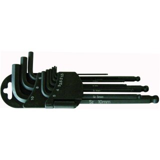 Condor Winkelschlüssel-Satz, 9-tlg., magnetisch, Innensechskt. 1.5-10 mm