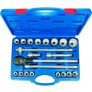 Condor Steckschlüssel-Satz, 21-tlg., 3/4",...