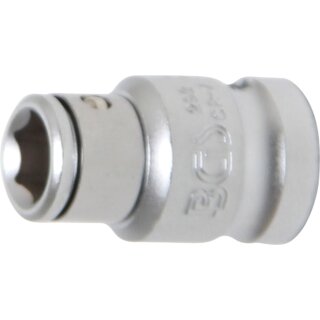 BGS technic Bit-Adapter mit Haltekugel | Innenvierkant 10 mm (3/8") | Innensechskant 8 mm (5/16")