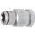 BGS technic Bit-Adapter mit Haltekugel | Innenvierkant 10 mm (3/8") | Innensechskant 8 mm (5/16")
