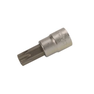 BGS technic Bit-Einsatz | Antrieb Innenvierkant 10 mm (3/8") | T-Profil (für Torx) mit Bohrung T55