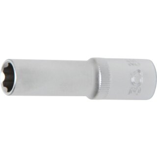 BGS technic Steckschlüssel-Einsatz Super Lock, tief | Antrieb Innenvierkant 10 mm (3/8") | SW 10 mm