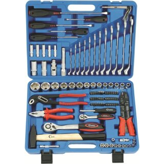 Condor Werkzeugkoffer, 105-tlg., 1/4+1/2", 6-kant 4-32 mm